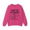 Rottie Security™ "Funny Task List" Light Color Crewneck Sweatshirt