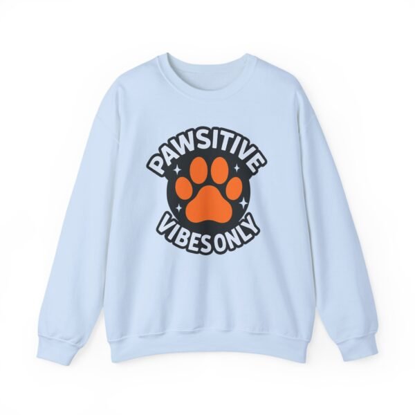 Pawsitive Vibes Only Circle with Paw Sweatshirt