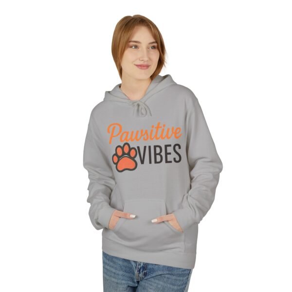 Pawsitive Vibes Hoodie — Cute Paw Print Animal Lover Sweatshirt
