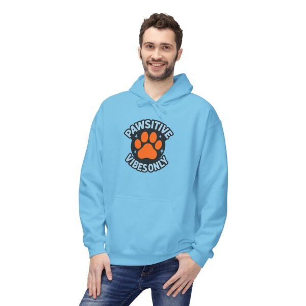 8804710633784045373_2048.jpeg Pawsitive Vibes Only Hoodie — Cute Circle Paw Print Animal Lover Sweatshirt