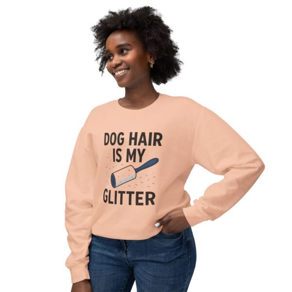 Dog Hair Is My Glitter Sweatshirt — Funny Pet Lover Crewneck