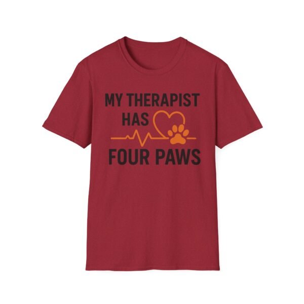 9467567773484180541_2048.jpeg My Therapist Has Four Paws T-Shirt — Funny Dog/Cat Lover Tee
