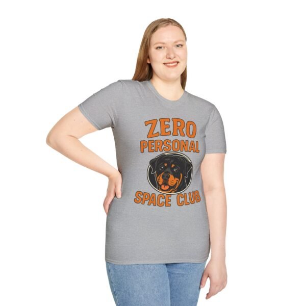 Zero Personal Space Club T-Shirt — Funny Rottweiler Dog Tee