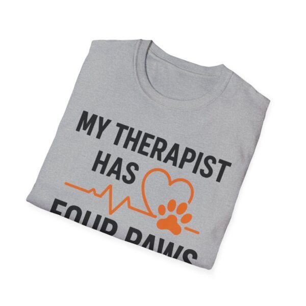 9490918866155060597_2048.jpeg My Therapist Has Four Paws T-Shirt — Funny Dog/Cat Lover Tee