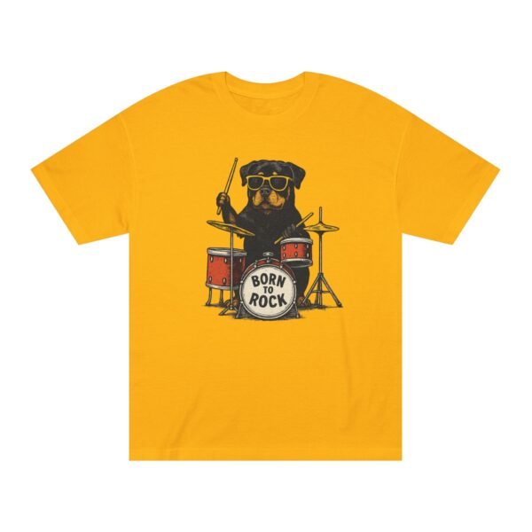 9499535781622233212_2048.jpeg Rottie Born to Rock Unisex Classic Tee