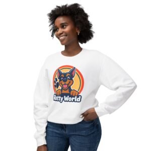 Rotty World Sweatshirt — Cute Rottweiler Dog Crewneck