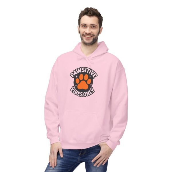 9568161783071654053_2048.jpeg Pawsitive Vibes Only Hoodie — Cute Circle Paw Print Animal Lover Sweatshirt