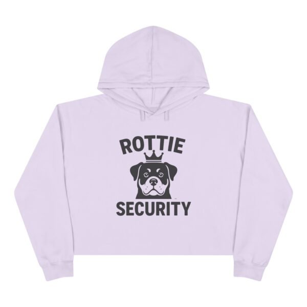 980747852066454972_2048-1.jpeg Rottie Security Cropped Hoodie — Cute Rottweiler Guardian Graphic