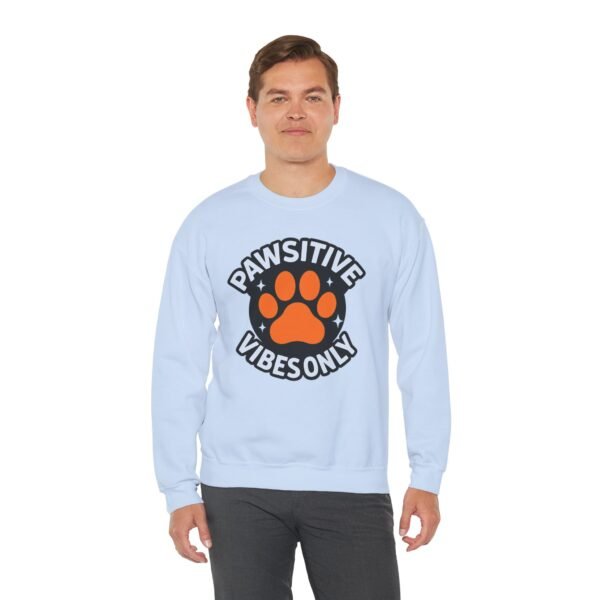 Pawsitive Vibes Only Circle with Paw Sweatshirt