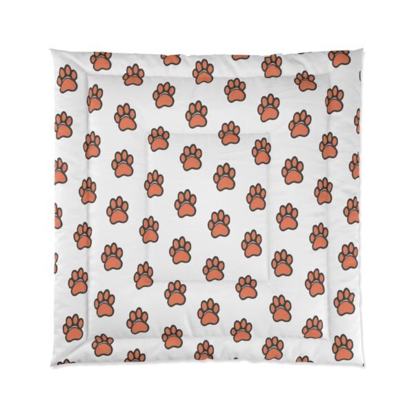 Paw Print Comforter Front, 88_ × 88_ (2) Paw Print Comforter