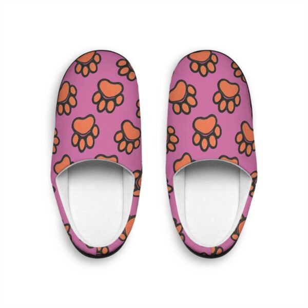 Cozy Paw Print Slippers — Women's Indoor Slippers