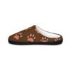 Right Slipper Inside (8) Rottie Paw Tracks - Men's Indoor Slippers in Brown