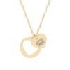 ROTTIE MOM Engraved Heart Cutout Necklace