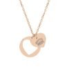 ROTTIE MOM Engraved Heart Cutout Necklace