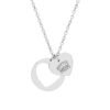 ROTTIE MOM Engraved Heart Cutout Necklace