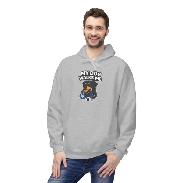 My Dog Walks Me Hoodie — Funny Dog Lover Pullover