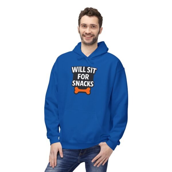 Will Sit for Snacks Hoodie - Funny Dog Lover Sweatshirt