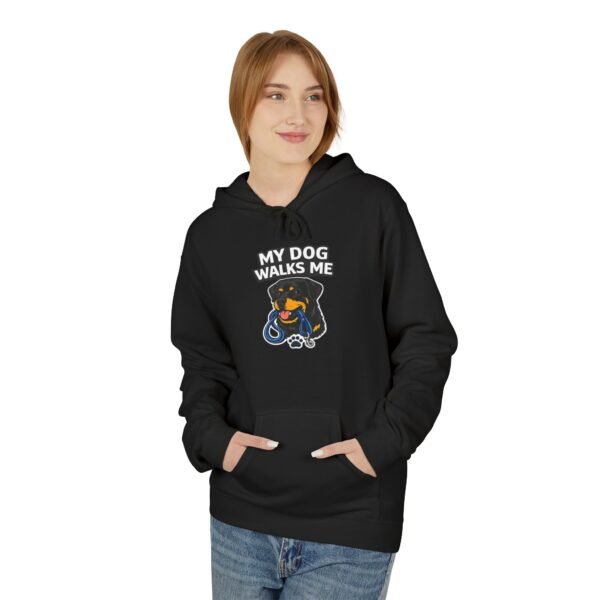 My Dog Walks Me Hoodie — Funny Dog Lover Pullover