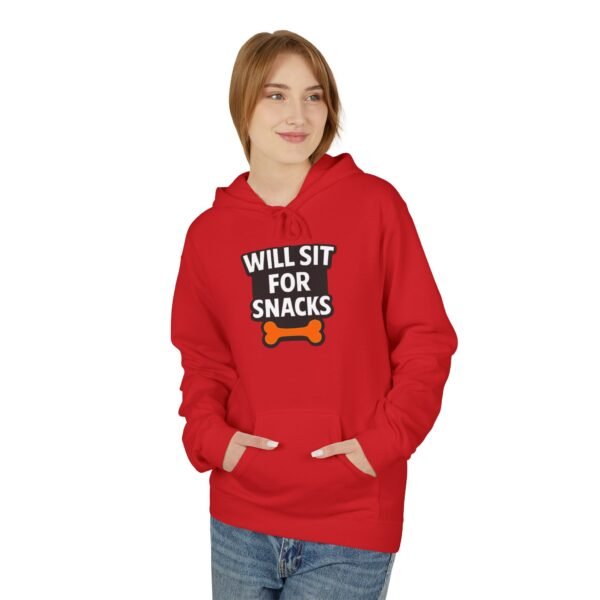 Will Sit for Snacks Hoodie - Funny Dog Lover Sweatshirt