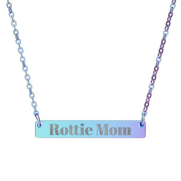16365153095544795054_2048-1.jpeg Rottie Mom Engraved Horizontal Bar Necklace