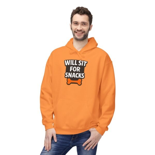 Will Sit for Snacks Hoodie - Funny Dog Lover Sweatshirt
