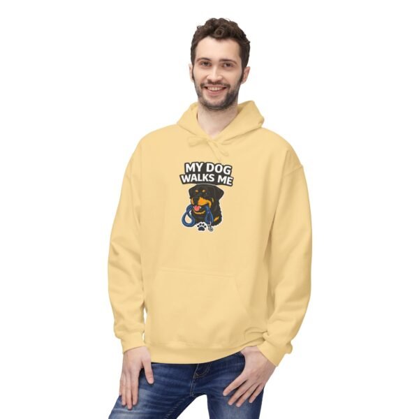 My Dog Walks Me Hoodie — Funny Dog Lover Pullover