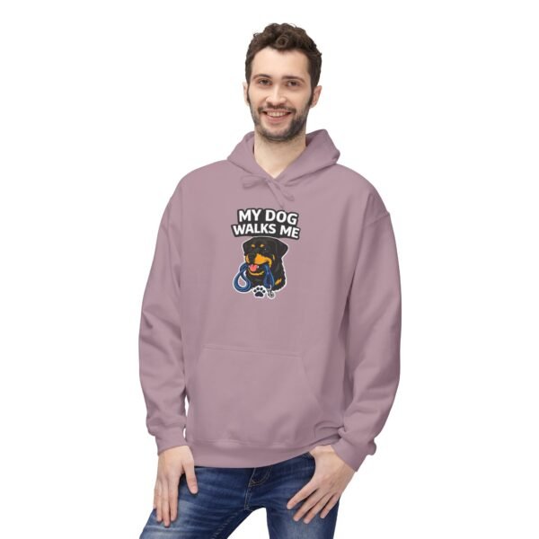 My Dog Walks Me Hoodie — Funny Dog Lover Pullover