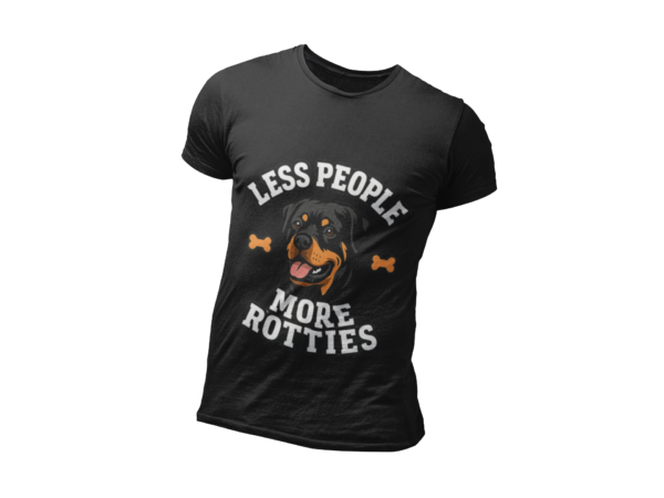 Less People More Rotties T-Shirt — Rottweiler Dog Lover Tee