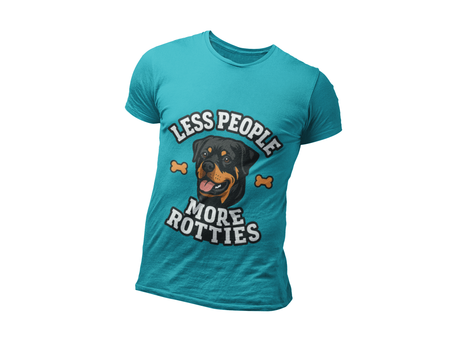 Less People More Rotties T-Shirt — Rottweiler Dog Lover Tee
