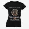 20260305045340-1f1184f4-75a4-6ff0-8f35-4abc5d0a79ae.png Rottie Wireless Security Tee — “Recharging... Still on Paw-trol” Rottweiler Dog Shirt