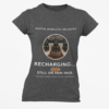 20260305045417-1f1184f5-d2f6-6ac2-b2ad-1afb92f17e1f.png Rottie Wireless Security Tee — “Recharging... Still on Paw-trol” Rottweiler Dog Shirt