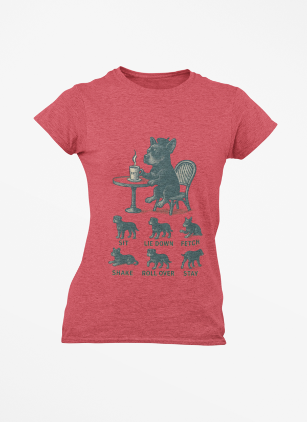 20260305054917-1f118570-c1c9-64f4-b91e-7a875e73cdef.png Puppy Training T-Shirt — Funny (Sit, Lie Down, Fetch)