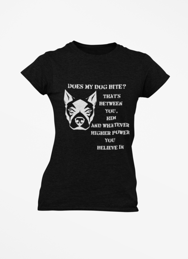 20260306053022-1f1191d9-2133-65b0-85d3-9641aef27d26.png Funny "Does My Dog Bite?" T-Shirt — Humor Pet Lover Tee