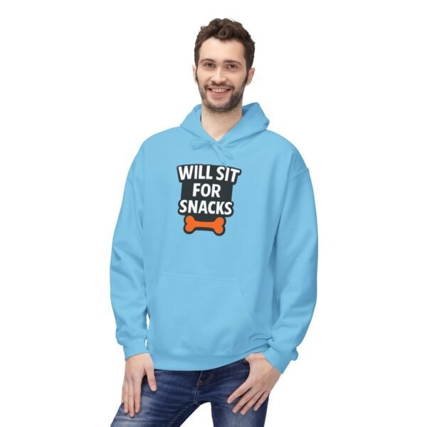 Will Sit for Snacks Hoodie - Funny Dog Lover Sweatshirt