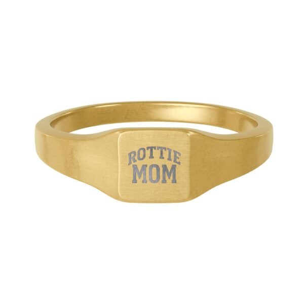 4161205369150839413_2048-2.jpeg Rottie Mom Gold Square Signet Ring