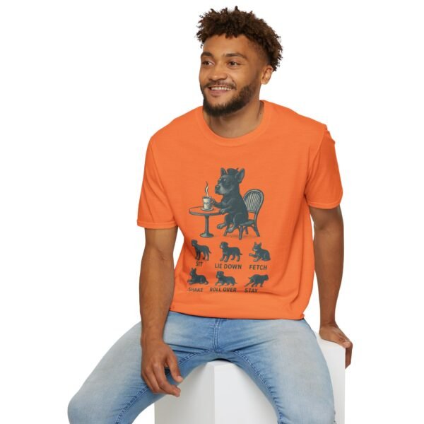 5514597029786748716_2048.jpeg Puppy Training T-Shirt — Funny (Sit, Lie Down, Fetch)