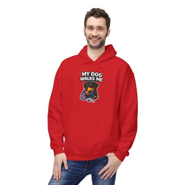 My Dog Walks Me Hoodie — Funny Dog Lover Pullover
