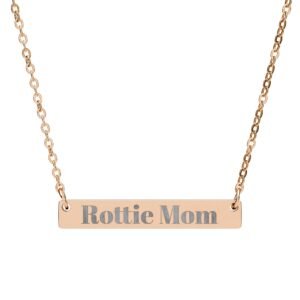 5825589853995226670_2048-1.jpeg Rottie Mom Engraved Horizontal Bar Necklace