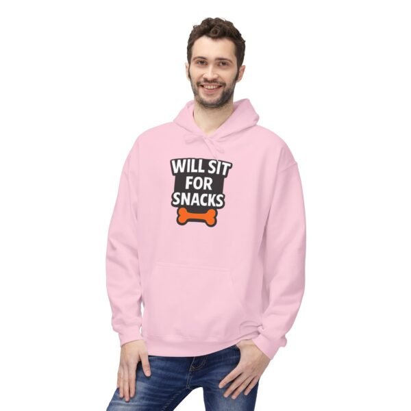 Will Sit for Snacks Hoodie - Funny Dog Lover Sweatshirt