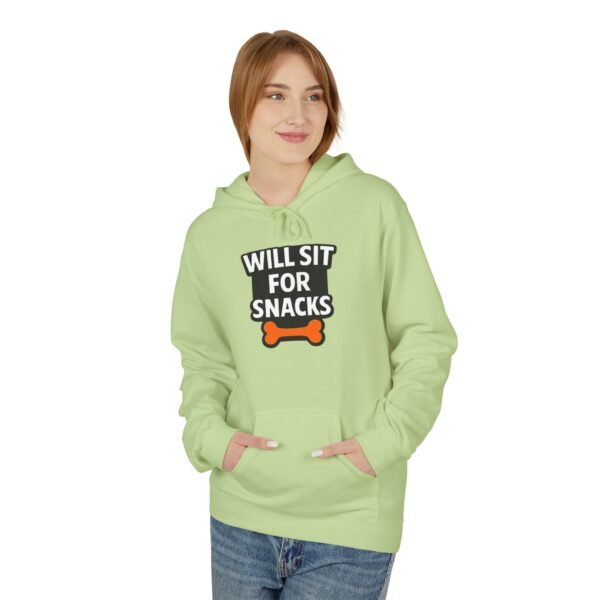 Will Sit for Snacks Hoodie - Funny Dog Lover Sweatshirt