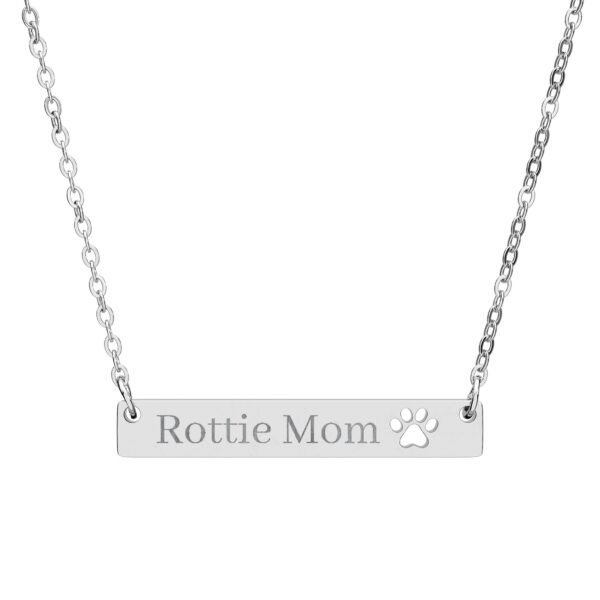 803590980601493914_2048-2.jpeg Rottie Mom With Cutout Paw Bar Necklace