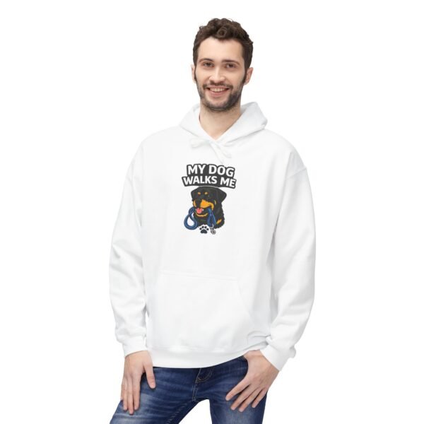 My Dog Walks Me Hoodie — Funny Dog Lover Pullover