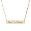 9836335797334842597_2048-1.jpeg Rottie Mom Engraved Horizontal Bar Necklace
