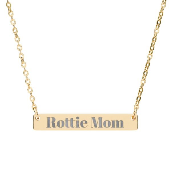 9836335797334842597_2048-1.jpeg Rottie Mom Engraved Horizontal Bar Necklace