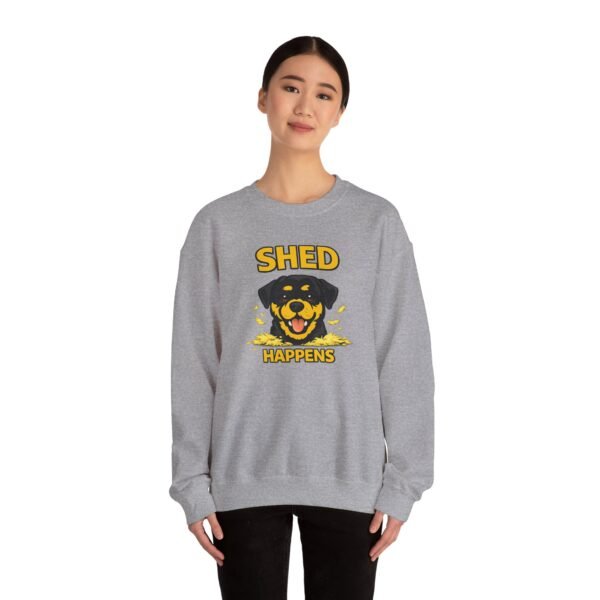 Shed Happens Sweatshirt - Funny Dog Lover Crewneck