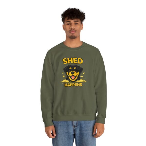 Shed Happens Sweatshirt - Funny Dog Lover Crewneck