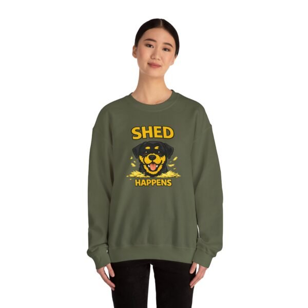 Shed Happens Sweatshirt - Funny Dog Lover Crewneck