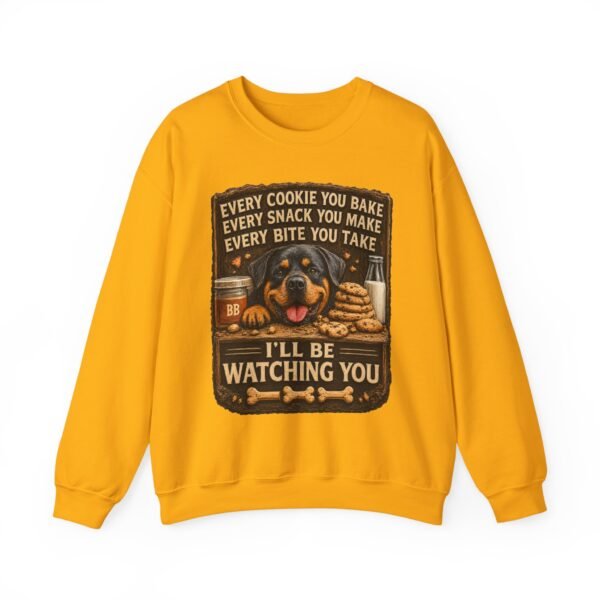 10023836464028377891_2048.jpeg I'll Be Watching You - Funny Vintage Rottie Sweatshirt