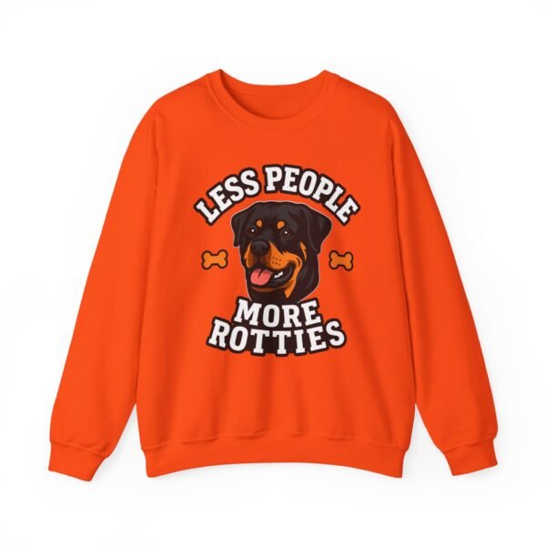 10118903743002060449_2048.jpeg Less People More Rotties Sweatshirt — Rottweiler Dog Lover Crewneck