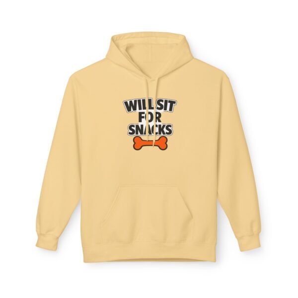10355442803693055590_2048.jpeg Will Sit for Snacks Hoodie - Funny Dog Lover Hoodie
